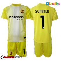 Otroške Nogometnih dresov Inter Milan Yann Sommer #1 Vratar Gostujoči 2025-26 Kratki rokavi (+ hlače)